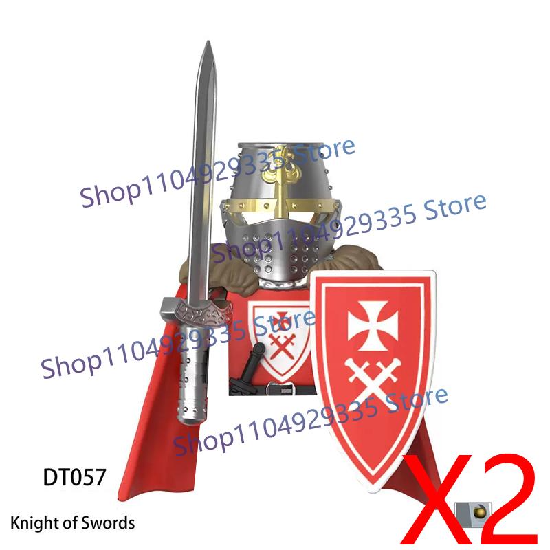 Medieval Castle Figure Building Blocks Crow Serpent Soldier Greek Roman Crusader Knights Templar Compatible Bricks Toys Gift Z03