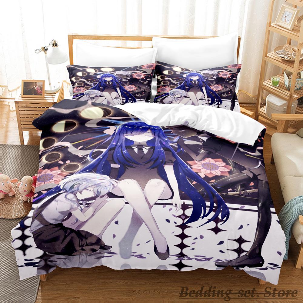 2023 Houseki No Kuni Bedding Set Single Twin Full Queen King Size Bed Set Adult Kid Bedroom Duvetcover Sets Anime Bed
