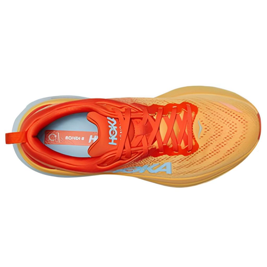 HOKA Bondi 8 Puffins Bill Amber Yellow Men Sneakers Orange 1123202-PBAY