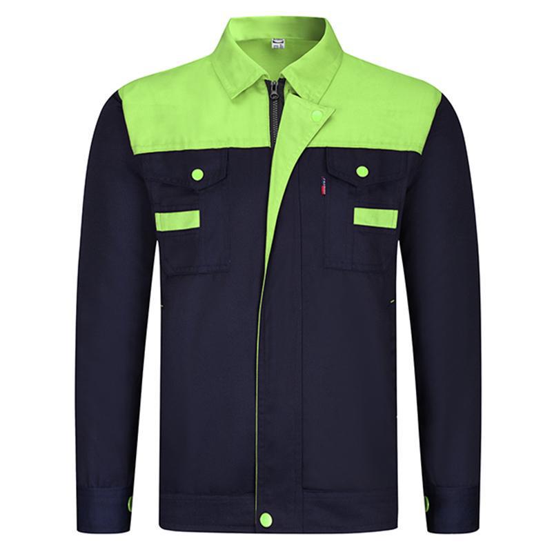 Men's Workwear Set: Wear-Resistant, Long Sleeve, Custom Logo & Embroidery for Auto Repair