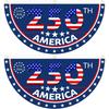 2PCS 250th Anniversary USA Flag, 1776-2026 Fan Flags,American Anniversary Flag for Wall, Front Door, Porch Outdoor Decorations