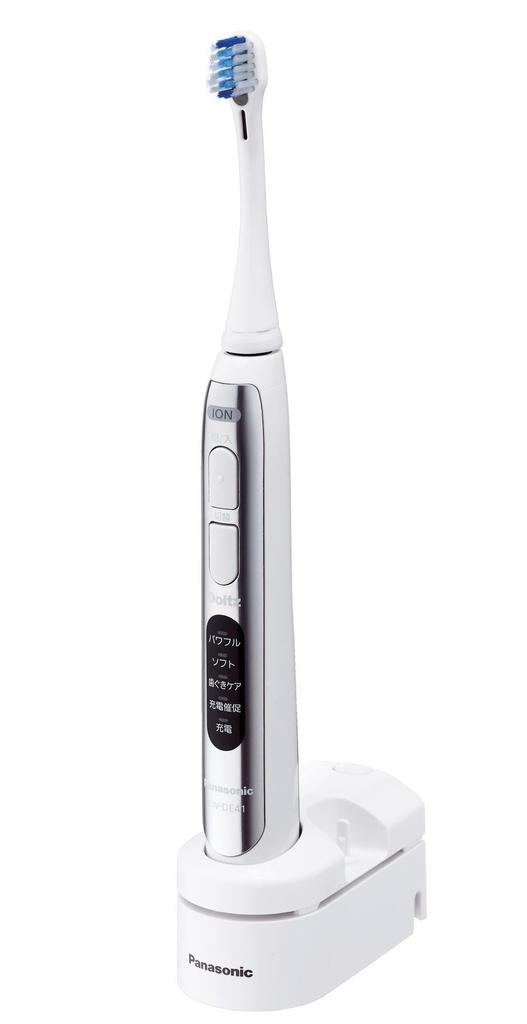 Panasonic Doltz Ion Sonic Vibration Toothbrush, Silver, EW-DE41-S