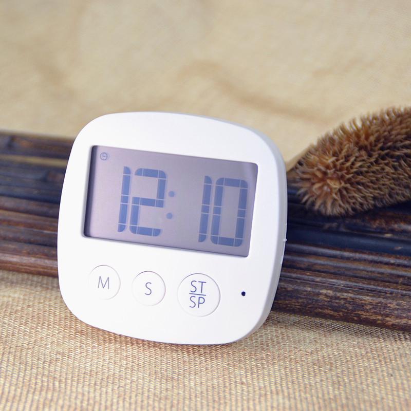 127A Large Screen Digital Countdown Timer with Clock Function белый