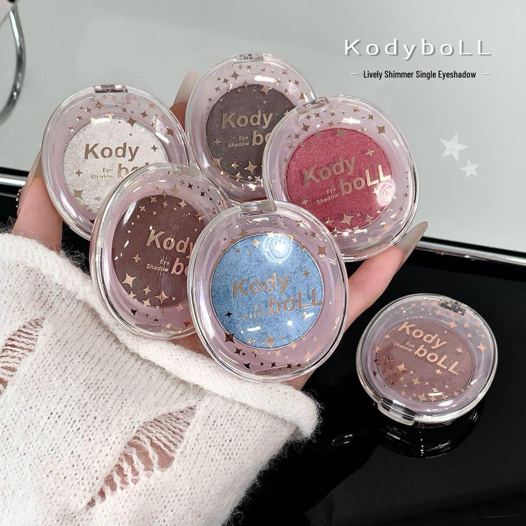 KodyboLL Lively Shimmer Eyeshadow Palette: Pearlescent Sparkle & Brightening Highlight