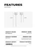 999 Sterling Silver Fox Ear Thread High-End Tassel Dangle Earrings for Women