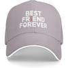 Best Friend Forever Baseball Cap Polyester Casual Adjustable Adult Hat Unisex