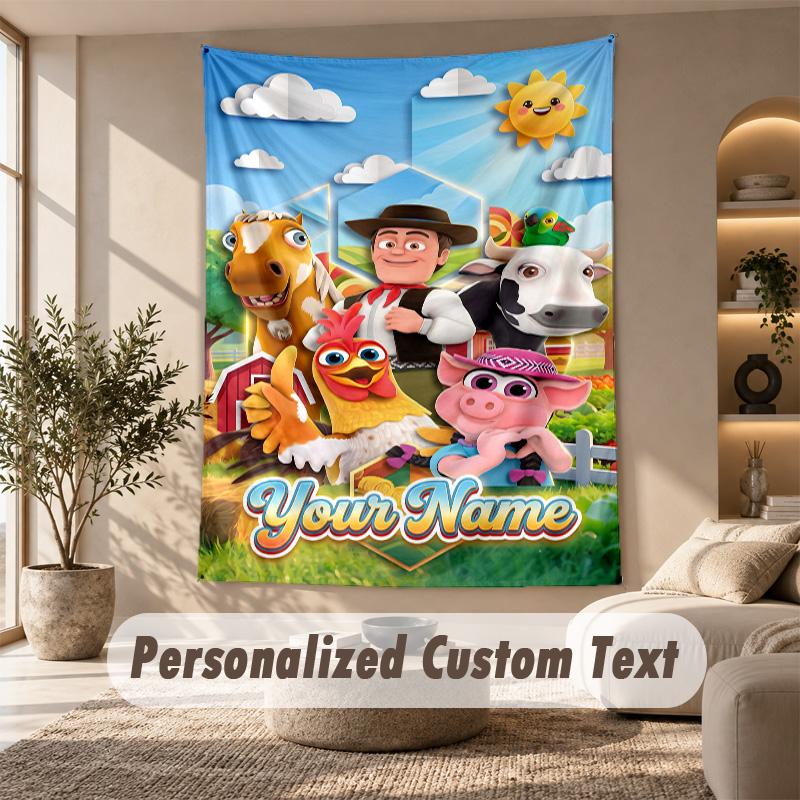 Tapestry La Granja de Zenón, Spersonalizowany Niestandardowy Tekst, Tapestry do Powieszenia na Ścianie do Salonu Wystrój Domowej Ściany