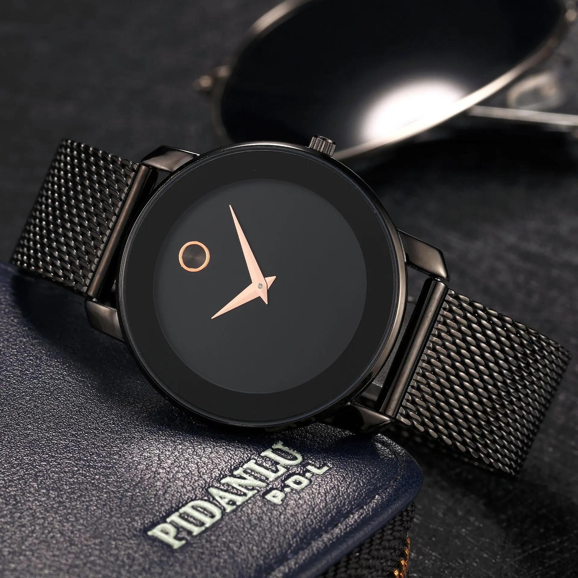 Fashion Ultra-Thin Fine Steel Business Net Belt Classic Minimalist Casual Jewelry For Men s Watches