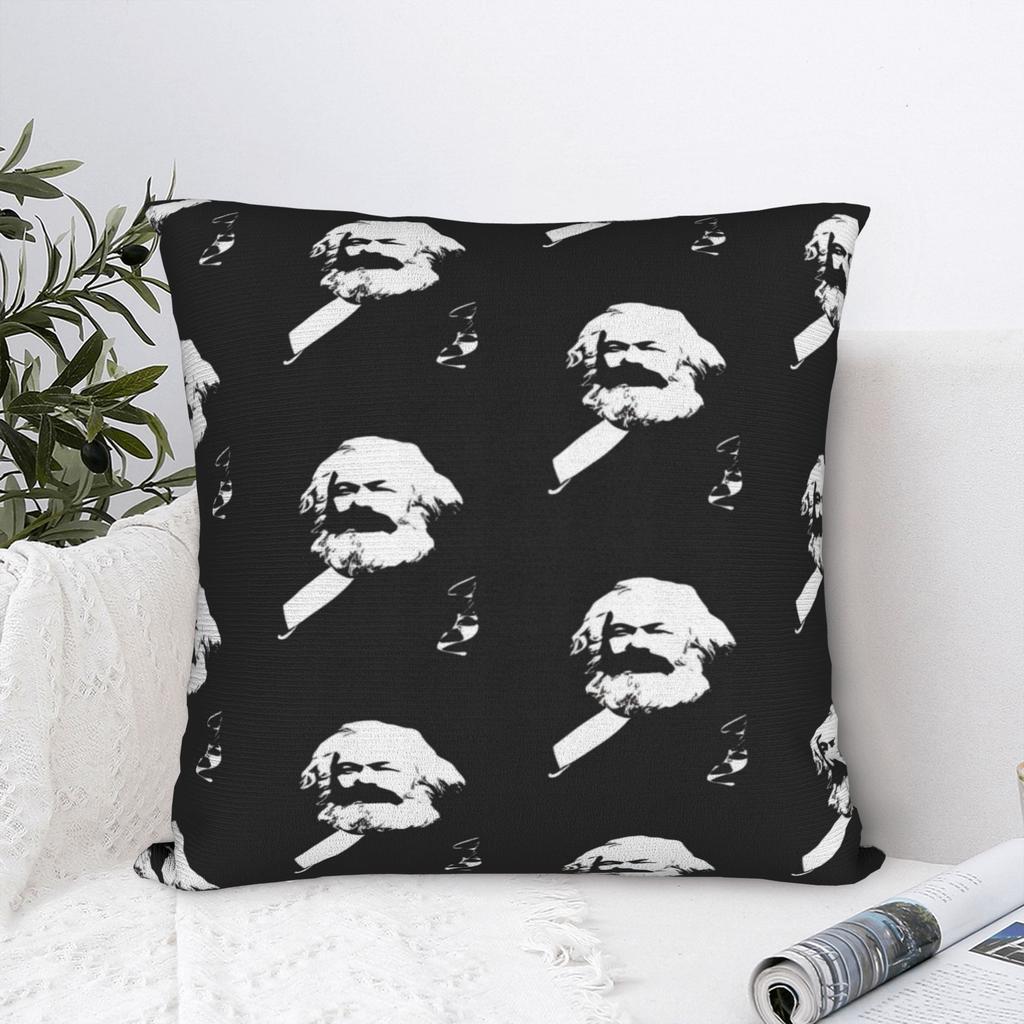 Karl Marx Engels And Lenin Pillow Cover  Vintage Pillow Case For Office Car Home Decor Soft Pillowcases Gift Idea
