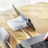 Organizador de Cables Portátil Transparente Gestión de Cables Enrollador de Cables USB Soporte Retráctil para Teléfono Protector de Almacenamiento de Cables de Cargador