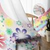 Cartoon Rainbow Star Flower Tulle Sheer Curtains for Living Room Decoration Window Curtain for Bedroom Voile Organza Drapes