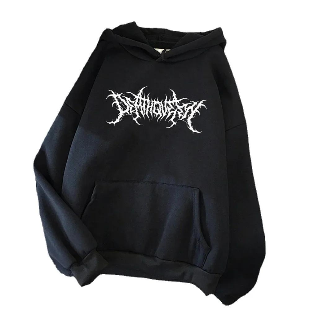 Women's Loose Letter Printed Hooded Sweatshirt Southeast Asian Style Autumn and Winter Casual Comfort Streetwear Pullover