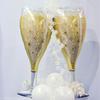 Champagner Bier Aluminiumfolienballon Geburtstagsparty Hochzeit Jahrestag Dekoration Arrangement Großes Weinglas Aluminiumballon