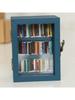1-piece set of anxiety relieving bookshelf (including 60 books), free from anxiety, mini book house ornaments