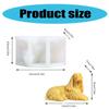 Dog Silicone Mold for Candle Making 3D Animal Resin Crafting Moulds Silicone Texture Suitable for Aesthetic Room Decors