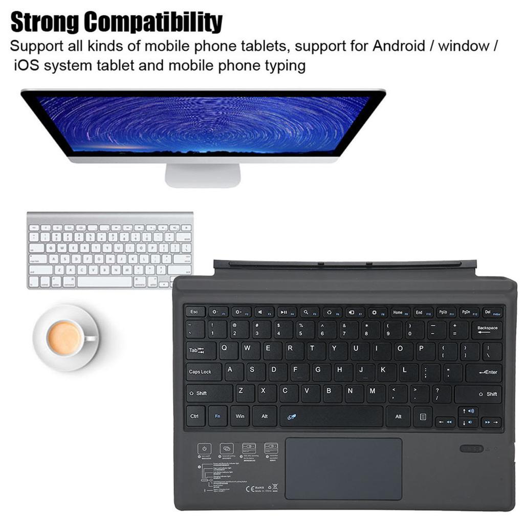 Bluetooth Wireless Magnetic Absorption Slim Keyboard For Microsoft surface pro3 4 5 Tablet PC
