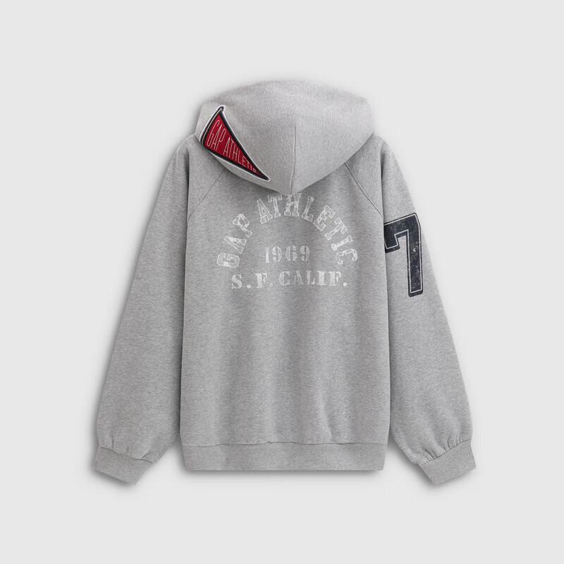 Gap Unisex Retro Logo Fleece Loose Hoodie