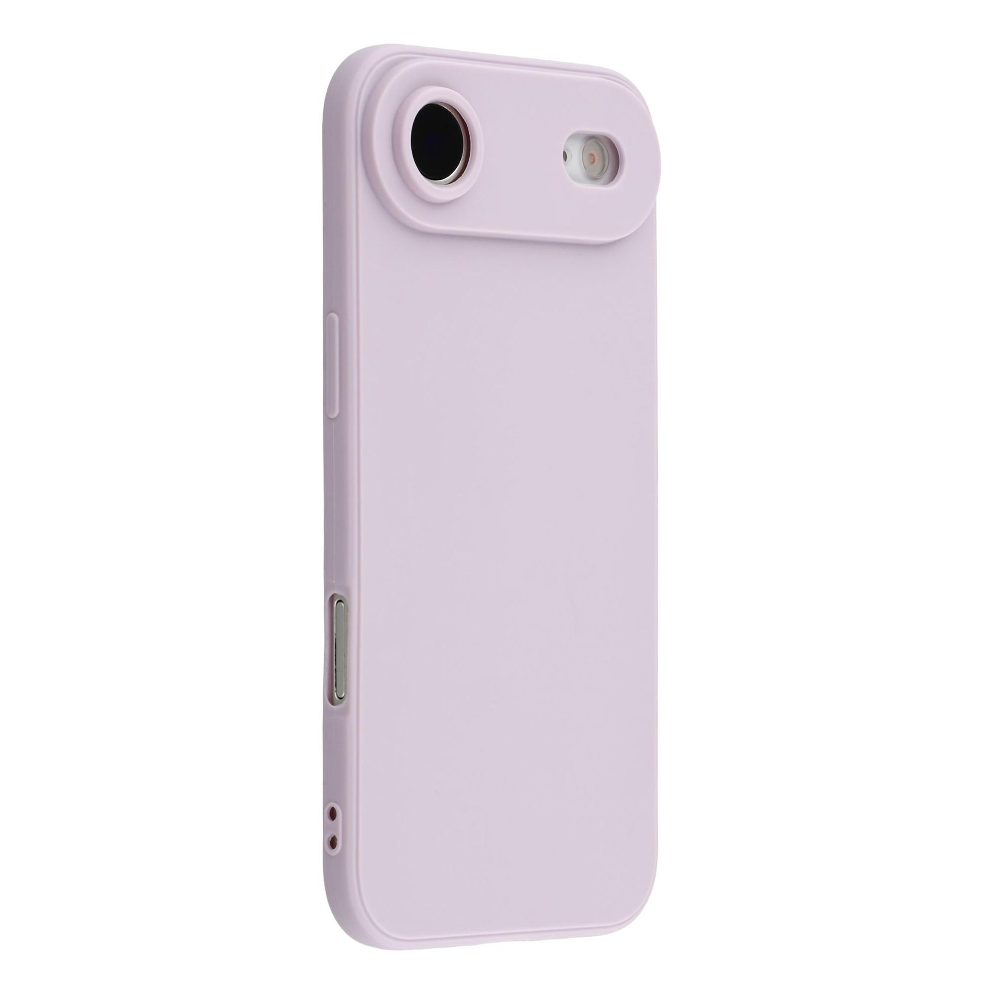 

For iPhone 17 Air Case Precise Cutouts Straight Edge TPU Shockproof Phone Cover Purple