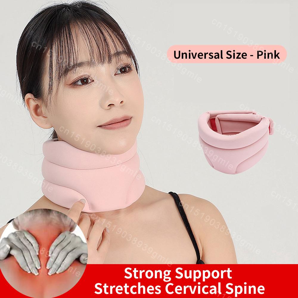 Neck Support Cervical Brace Adjustable Cervical Collar Soft Durable Foam for Relieve Cervical Pain Correct Forward Head Posture