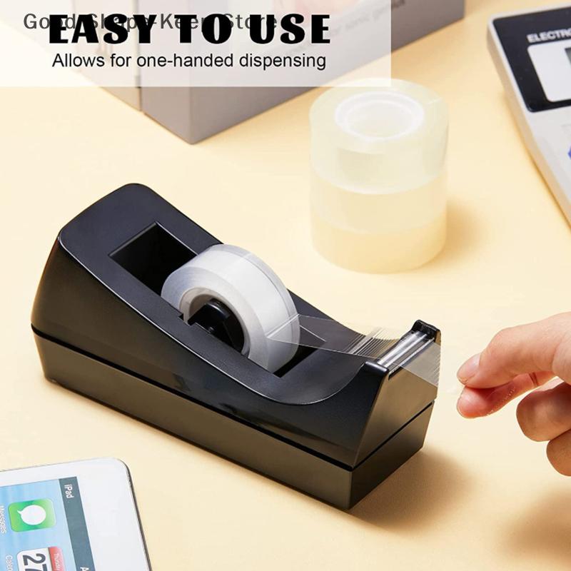 1Pc Black Desktop Mini Non-Slip Base Dispenser Tape Refill Dispenser For Tape Dispenser Tape Cutter With Office School Supplies
