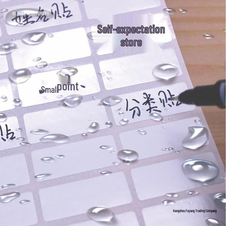 Waterproof Silver Label Stickers for Kitchen Storage and Seasoning Marking