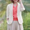 ZANZEA Women Casual Suit Collar Solid Color Long Sleeve Thin Cardigan Tops