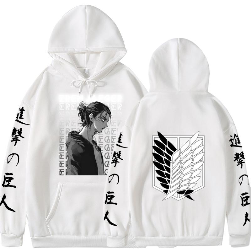 2021 New Anime Attack On Titan Levi Eren Men/Women Hoodie Casual Wild Gothic Sweatshirt Unisex Manga Streetwear Oversize Tee Top