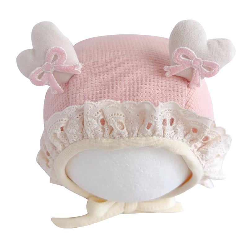 Baby Girl Bow Hat with Ear Protection for All Seasons - Newborn To Infant