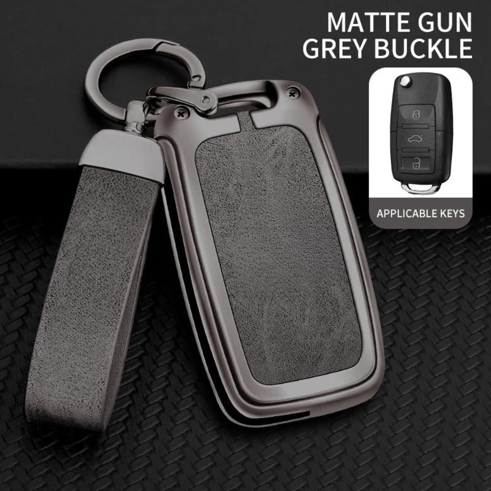 Car TPU Zinc Alloy Key Case Bag Car KeyChain Metal Key Shell for Volkswagen VW Polo Tiguan Golf 4 5 Jetta Beetle Scirocco Passat