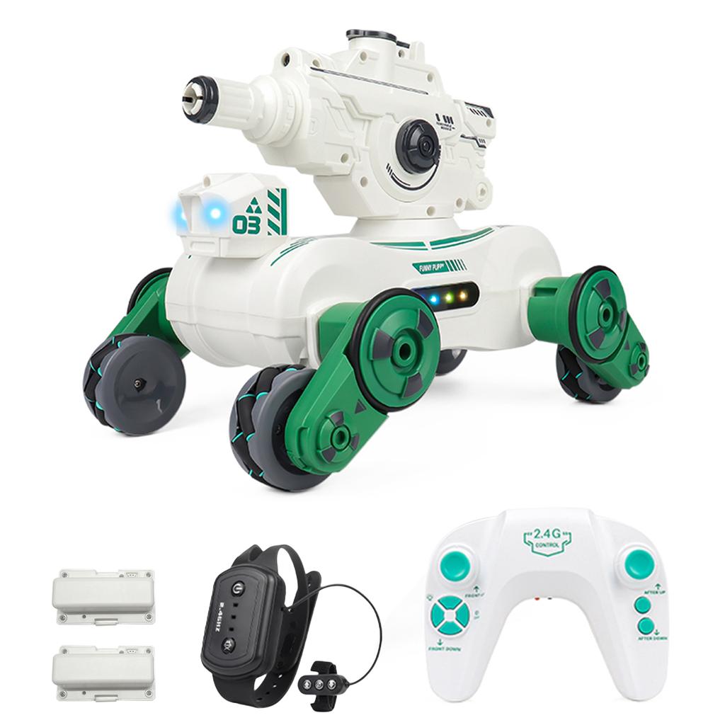 2.4G Remote Control Car 360° Rotating Remote Control Spray Toy Rechargeable Sensing RC Stunt Car