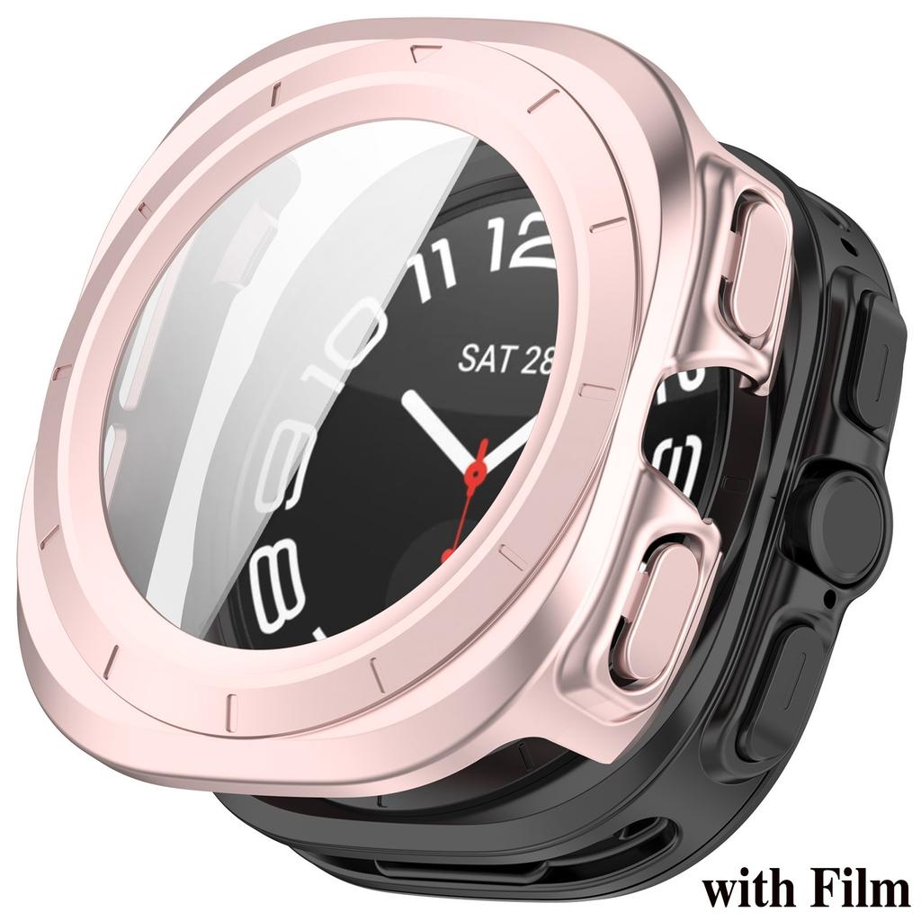PC Case for Samsung Galaxy Watch 7 Ultra 47mm Tempered Glass Anti-scratch Screen Protector Bumper Protective Cover Accessories
