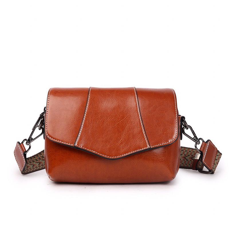 New Women's Shoulder Bag Luxury Designer Vintage Crossbody Bag High Quality Cowhide Women Square Messenger Bags 3412