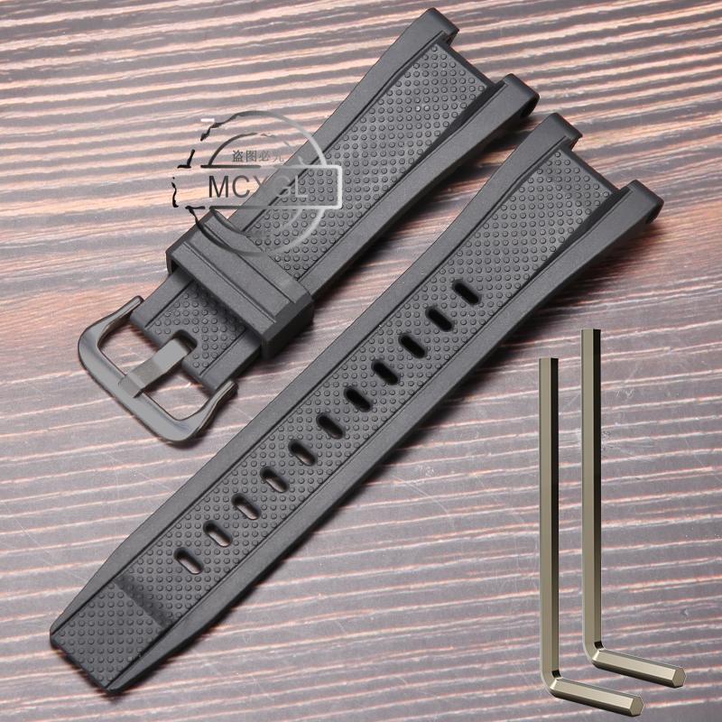Pasek żywiczny Pasujący do Casio GST-B100 GST-210 GST-W300 Męski Sportowy Wodoodporny Silikonowy Pasek do Zegarka