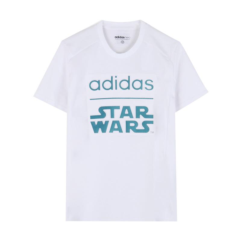 

Adidas Neo Sports Crew Neck Pullover Short Sleeve T-Shirt Men Tops White DW8173 L