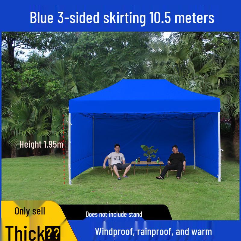 Transparent Tent Side Panel: Windproof & Waterproof Outdoor Canopy Enclosure with Thick Fabric and Durable Edging