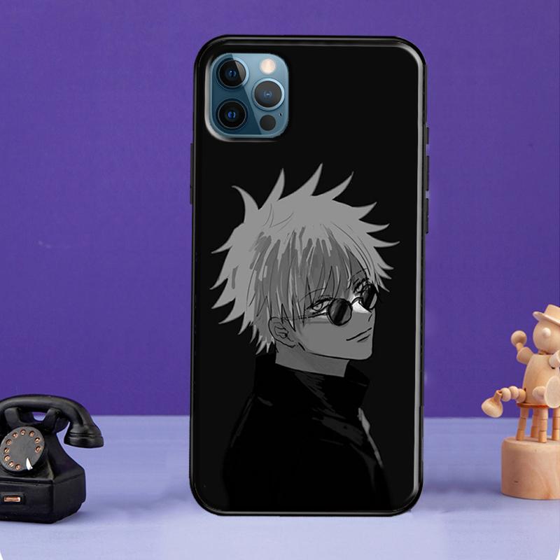 

Милий аніме-чохол Satoru Gojo Jujutsu Kaisen для iPhone XR X XS Max SE 7 8 Plus для iPhone 11 14 12 13 Pro Max Mini iPhone 12Pro MAX