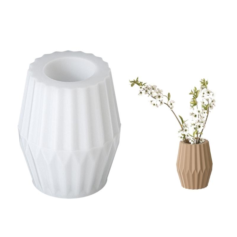 Dragon's Egg/Striped Mold for Flower Vase Home Decoration Making Mould High Temperature Resistant Silicone Jewelry Mold
