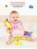 Happy Monkey Baby Plush Rattle - Soft Soothing Toy for Newborns