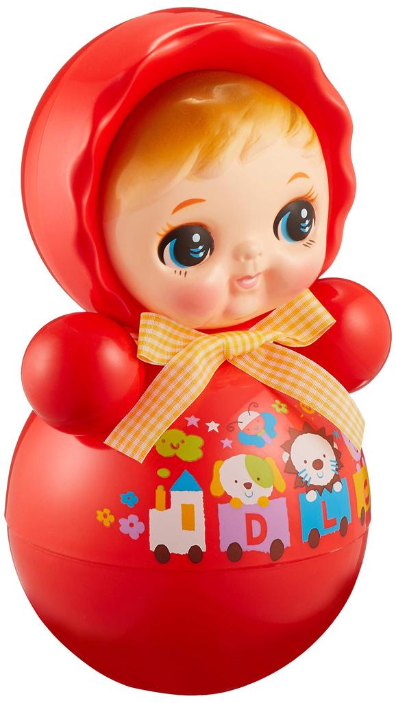 Toy Royal Made in Baby Toy Baby Retro Toy Roly-Poron-chan (25cm / Japan) Doll, Roly-Poly (with Chime/Sound)