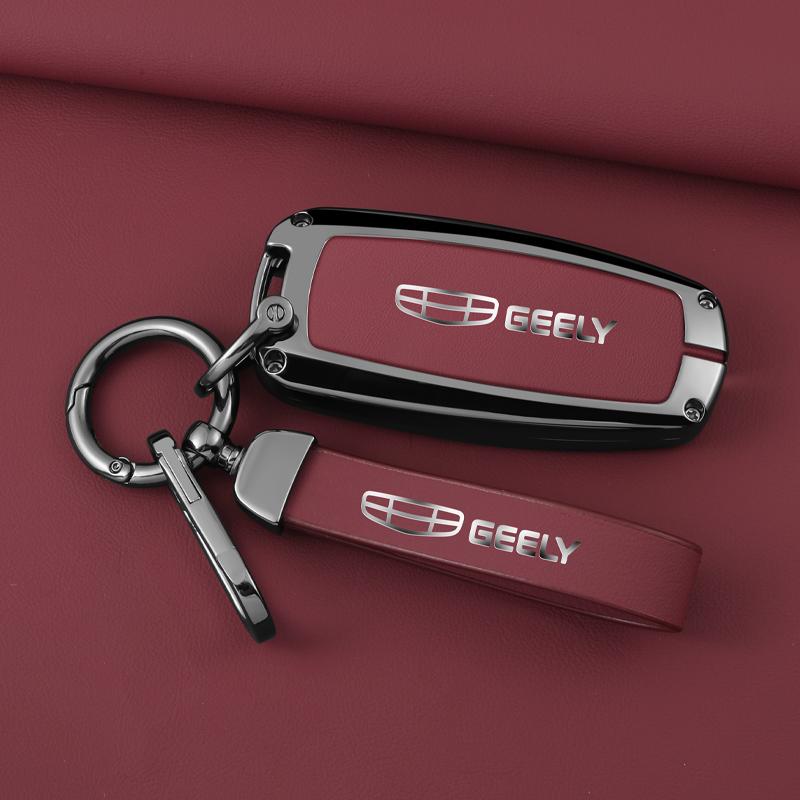 Zinc Alloy Auto Key Fob Cover Case Housing Fit For Geely Emgrand X7 Gs Gx3 Gt Gc9 Ec7 Gc715 Ec718 Englon Sc3 Atlas Pro Keyless Auto Accessories