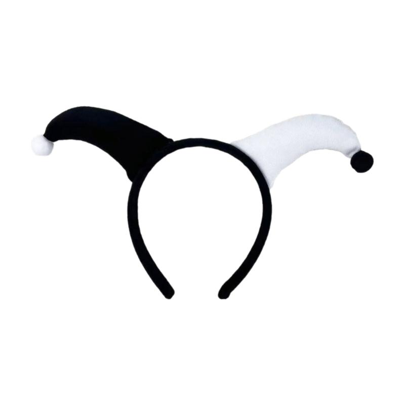 Girl Jester Headbands Festive Clown Horn Headwear Hairbands Fun Headwear