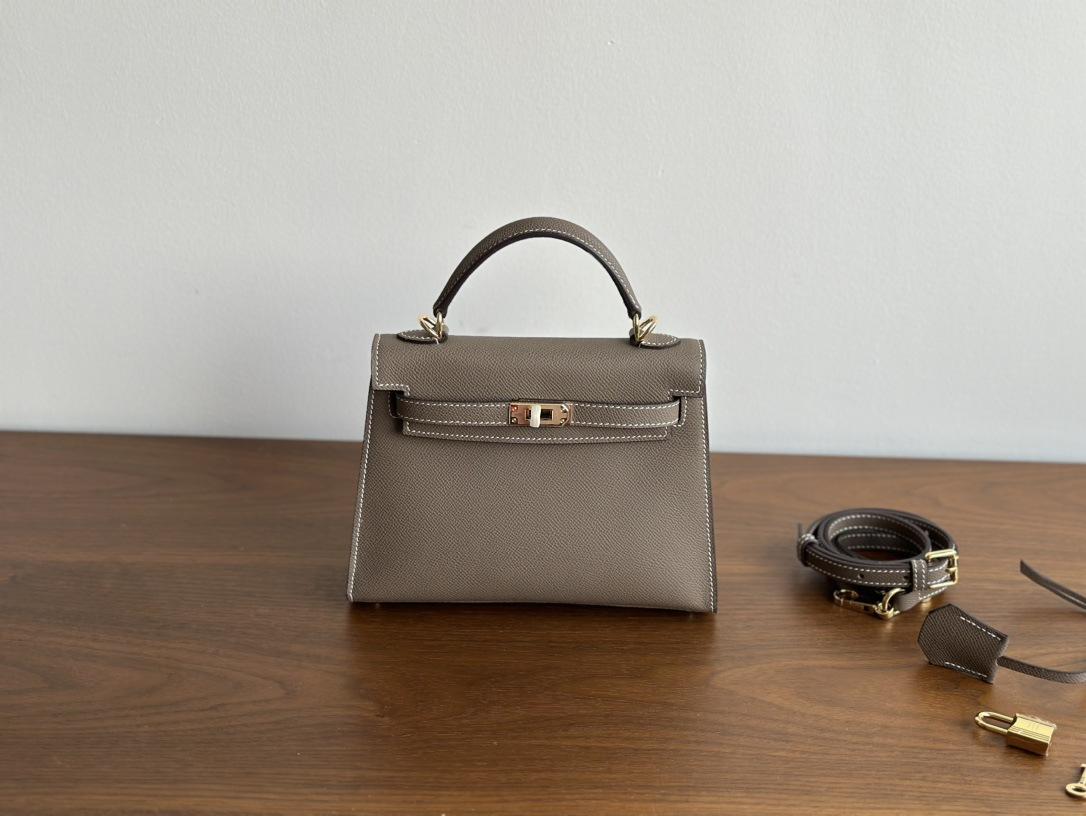 

25cm Cowhide Handheld Strap Top-Handle Bag Cross-Border Bulk Fashion Minimalist Womens Bag 22cm серый