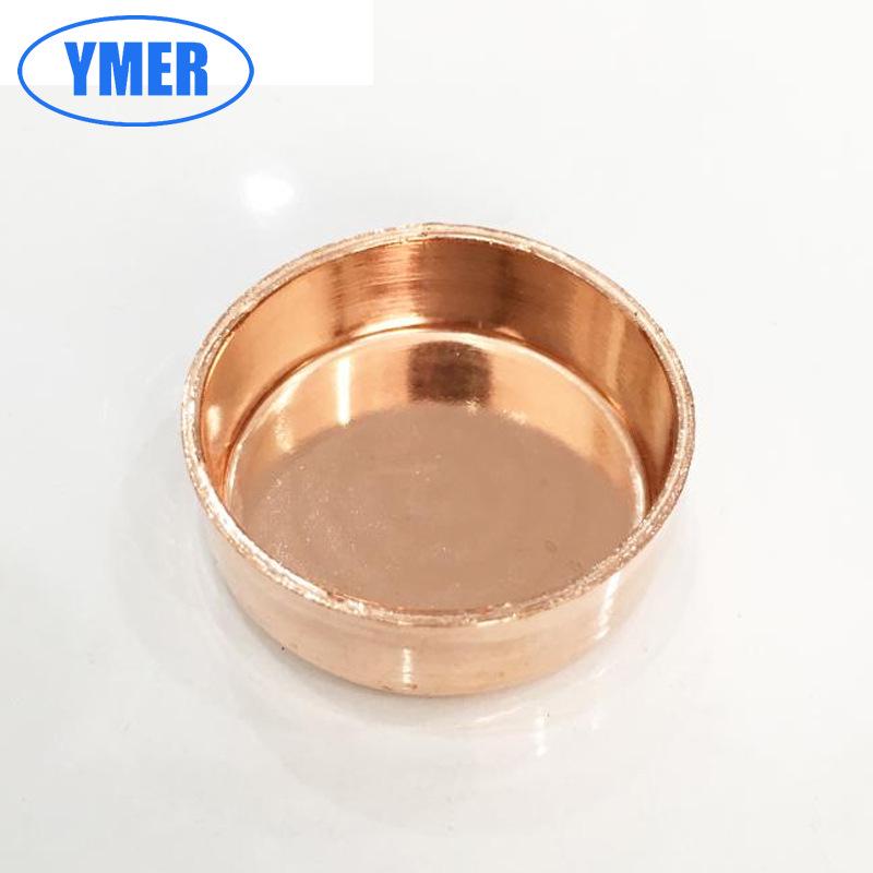 YMER Red Copper Pipe Cap for Refrigeration and Air Conditioning, Welded Sealing Cap, 10-108mm.