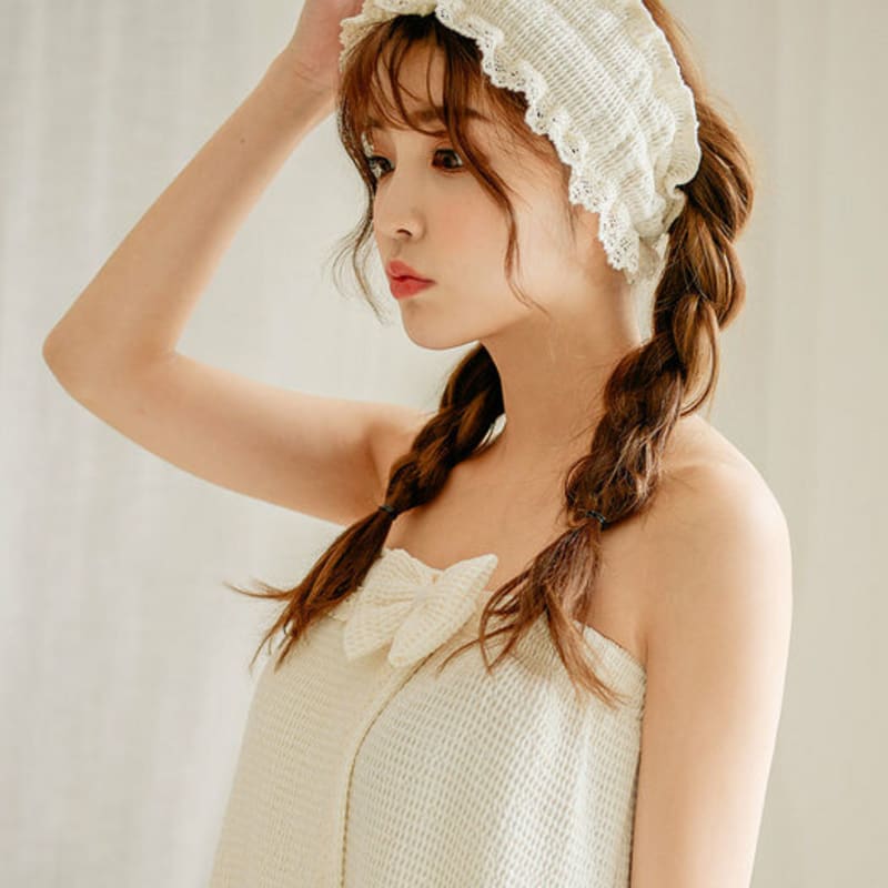 LUNALUZ STUDIO Women's Modal Waffle Washing Band (2C)