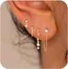 Fashion Women's Zircon Chain Tassel Pendant Women's Fashion Earrings Earrings Accessories