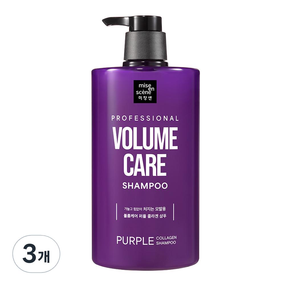 

Mise-en-scène Volume Care Purple Collagen Shampoo, 1L, 3 ea.