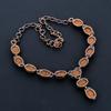 Golden Sunstone Gemstone Handmade Copper Electroformed Jewelry Natural Necklace For Wedding Gift
