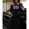 Felpa con zip Streetwear Stampata Giacca Casual Uomo Donna Vestibilità Larga Manica Lunga