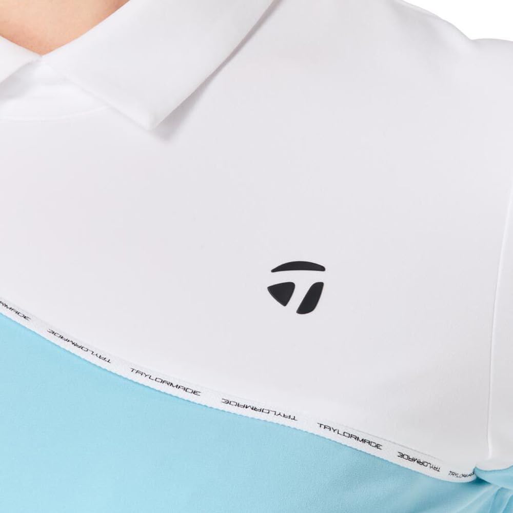TaylorMade Tour TM Chic Long Sleeve Polo Shirt, White, Size L, Women's, 2024FW UN399
