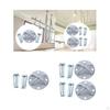 Ceiling Anchor x Mount 12x6cm Accessories with M10 Screws Metal for Body Weight Strength Training